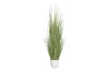 Umelá rastlina v kvetináči Zebra tráva 115 cm, zeleno-biela