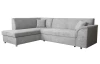 Rohová sedacia súprava Bernett, holubia sivá látka, ľavý roh
