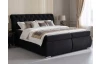 Posteľ boxspring Agnes 180x200 cm,lesklo čierna látka