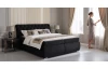 Posteľ boxspring Agnes 180x200 cm,lesklo čierna látka