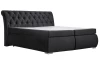 Posteľ boxspring Agnes 180x200 cm,lesklo čierna látka