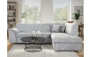 Rohová sedacia súprava Bernett, holubia sivá látka, pravý roh