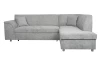 Rohová sedacia súprava Bernett, holubia sivá látka, pravý roh