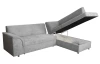 Rohová sedacia súprava Bernett, holubia sivá látka, pravý roh
