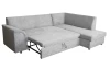 Rohová sedacia súprava Bernett, holubia sivá látka, pravý roh