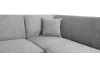 Rohová sedacia súprava Bernett, holubia sivá látka, pravý roh