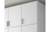 Šatníková skriňa Hildesheim, 181 cm, biela/biela