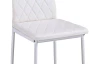 Jedálenská stolička Rimini, biela ekokoža