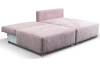 Rohová sedacia súprava Alcamo, ružová látka