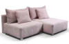 Rohová sedacia súprava Alcamo, ružová látka