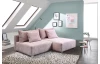 Rohová sedacia súprava Alcamo, ružová látka