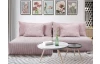 Rohová sedacia súprava Alcamo, ružová látka