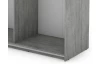 Šatníková skriňa Carlos 150/61 2D, šedý betón, 150 cm