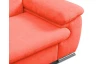 Rohová sedacia súprava Viera, oranžová látka, ľavý roh