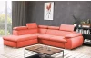 Rohová sedacia súprava Viera, oranžová látka, ľavý roh