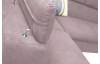 Rohová sedacia súprava Viera, ružová látka, ľavý roh