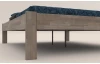 Posteľ Tema Futon 180x200 cm, šedý buk