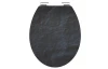 WC doska Black Stones, Soft-Close, MDF