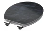 WC doska Black Stones, Soft-Close, MDF