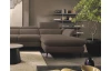 Rohová sedacia súprava Mango,  hnedá látka, pravý roh