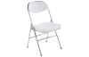 Skladacia stolička Liana, biela ekokoža