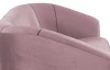 Trojmiestna pohovka Olivio, svetle ružová zamatová látka