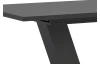 Rozkladací jedálenský stôl Moteon 150x90 cm, sivý/sivý, podnož V
