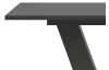 Rozkladací jedálenský stôl Moteon 150x90 cm, sivý/sivý, podnož V