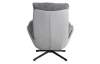 Otočné kreslo Modena, holubia šedá tkanina