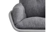 Otočné kreslo Modena, holubia šedá tkanina