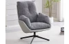 Otočné kreslo Modena, holubia šedá tkanina