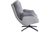 Otočné kreslo Modena, holubia šedá tkanina