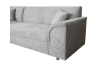 Rohová sedacia súprava Bernett, holubia sivá látka, ľavý roh