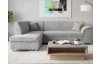 Rohová sedacia súprava Bernett, holubia sivá látka, ľavý roh