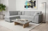 Rohová sedacia súprava Bernett, holubia sivá látka, ľavý roh