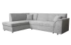 Rohová sedacia súprava Bernett, holubia sivá látka, ľavý roh