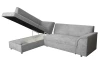 Rohová sedacia súprava Bernett, holubia sivá látka, ľavý roh
