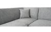 Rohová sedacia súprava Bernett, holubia sivá látka, ľavý roh