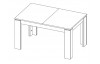 Jedálenský stôl Universal 160x90 cm, dub canyon monument