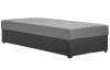 Posteľ Ormea 88x202 cm, antracitová/šedá látka