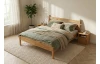 Posteľ Aura 180x200 cm, prírodný buk