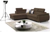 Rohová sedacia  súprava Viera, hnedá látka, ľavý roh
