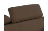 Rohová sedacia  súprava Viera, hnedá látka, ľavý roh