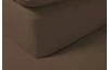 Rohová sedacia  súprava Viera, hnedá látka, ľavý roh