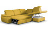Rohová sedacia súprava Aldon 2F-OTM, žltá tkanina