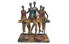 Dekoračná  soška Ľudia na lavičke, 22 cm