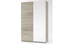 Šatníková skriňa Heimo, 125 cm, dub san remo/biela