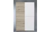 Šatníková skriňa Heimo, 125 cm, dub san remo/biela