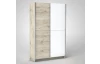 Šatníková skriňa Heimo, 125 cm, dub san remo/biela