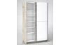 Šatníková skriňa Heimo, 125 cm, dub san remo/biela